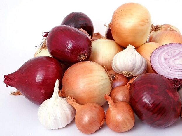 Garlic and onion for power