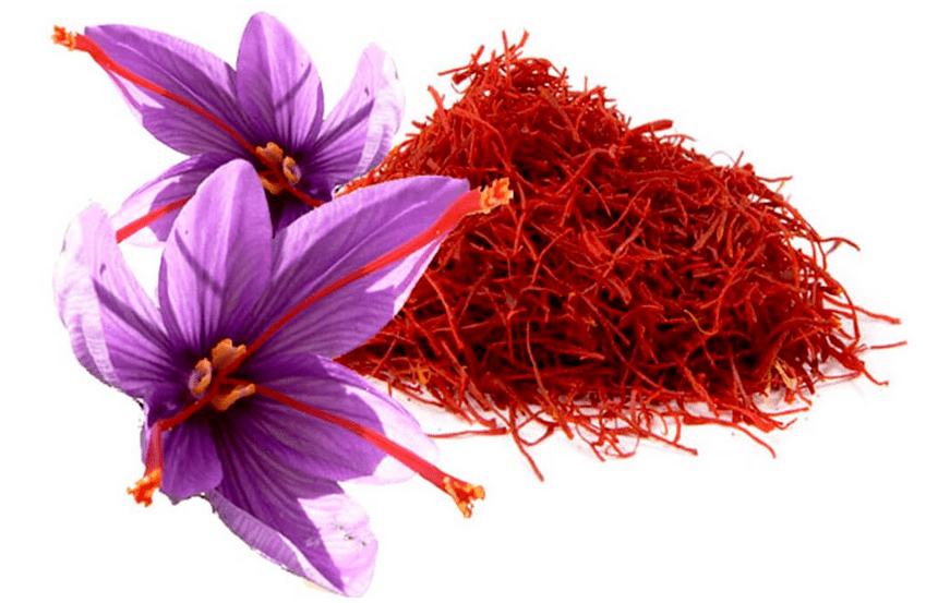 natural saffron ingredients in capsules